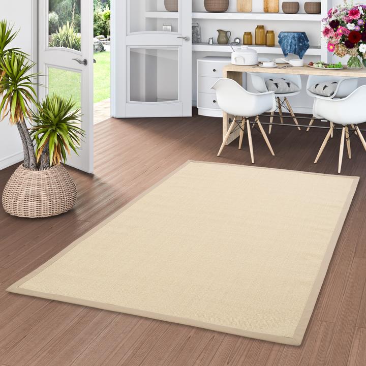 Actual product image Pergamon Sisal carpet Natura Classic with border (120 x 170 cm)