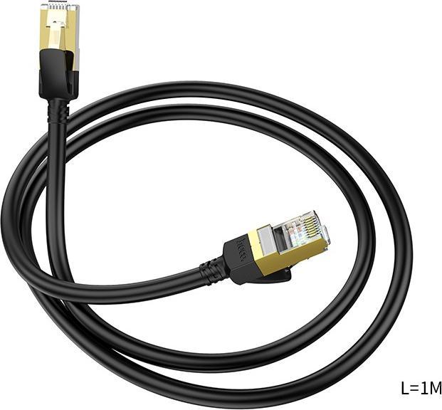 Actual product image Hoco US02 1M Pure Copper CAT 6 Gigabit Ethernet Cable Black (CAT6, 1 m)