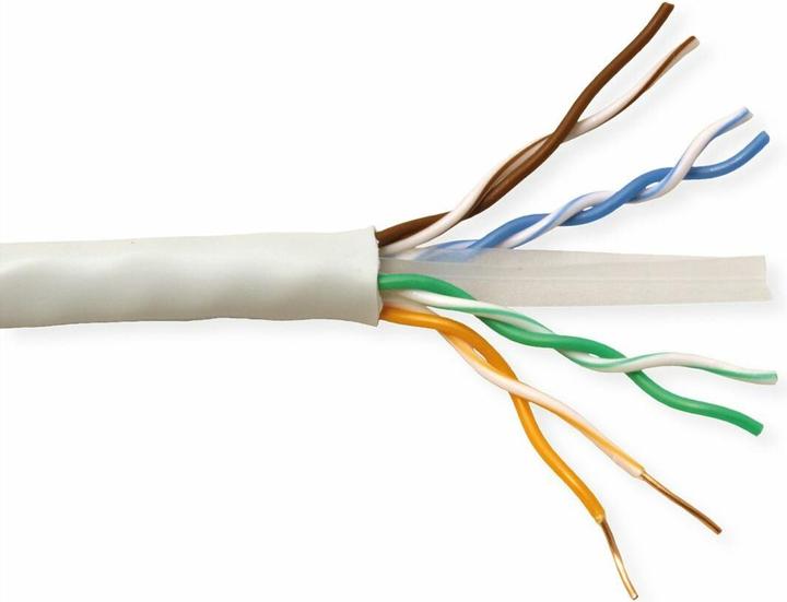 Image du produit Roline Câble UTP Cat.6 / Classe E fil massif, AWG23 100m (U/UTP, CAT6, 100 m)