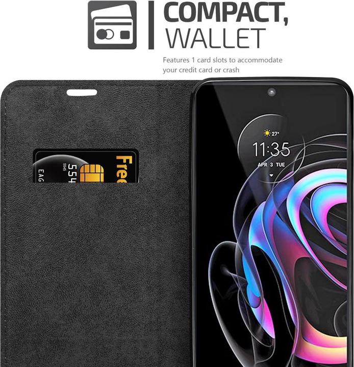 Productafbeelding Cadorabo Hoesje voor Motorola EDGE 20 PRO / EDGE S PRO in Book Invis. Magneetstijl (Motorola Edge 20 Pro, Motorola Edge S Pro)