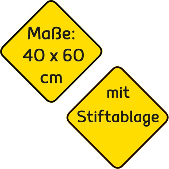 Produktbild Idena Whiteboard 60x40cm mit Aluminiumrahmen