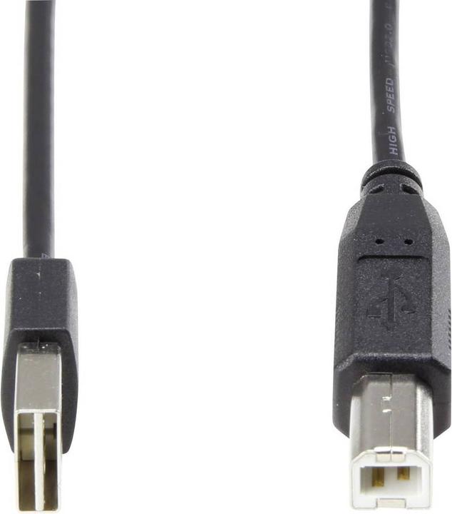 Produktbild Renkforce USB 2 A/B Anschlusskabel 1.8 m mit Wende-Stecker - Kabel nie wieder falsch herum einstecken (1.80 m, USB 2.0)