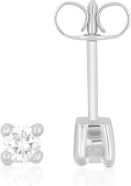 Muau Ohrstecker 4-Griff-Fassung (Weissgold 750)