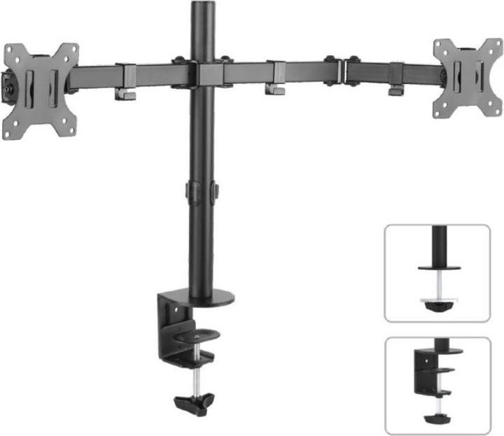 Actual product image Maclean Mount desk for 2 monitors MC-754 13" - 32" max. 8kg (Dining table, 32")