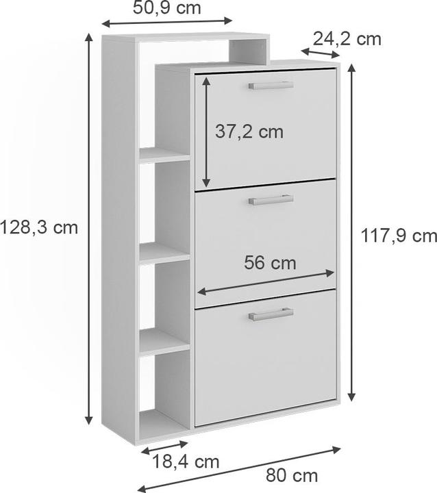 Image du produit Vicco Orlando (80 x 128.3 x 24.2 cm)
