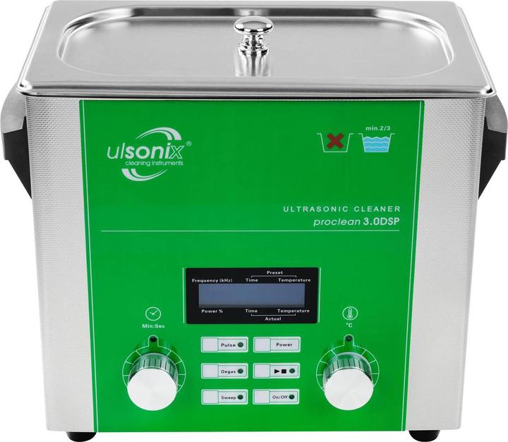 Produktbild Ulsonix Ultraschallgerät Degas Sweep Pulse Ultraschallreiniger Ultraschallbad 3L 160W (37 kHz, 3000 ml)