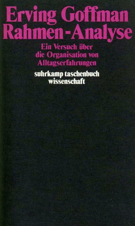 Produktbild Rahmen-Analyse (Deutsch, Erving Goffman, 1980)