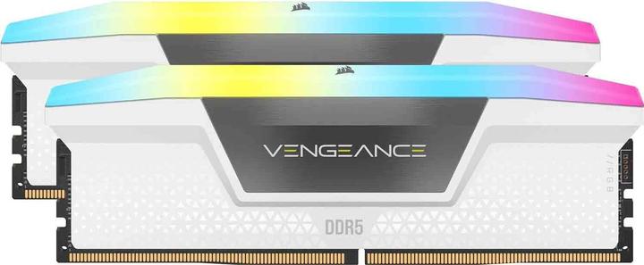 Image du produit Corsair RAM D5 6000 64 Go C30 Vengeance RGB K2 W (2 x 32GB, 6000 MHz, RAM DDR5, DIMM)
