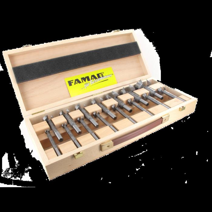 Famag Forstnerbohrer (10 mm, 12 mm, 15 mm, 16 mm, 18 mm, 20 mm, 22 mm, 25 mm, 26 mm, 28 mm, 30 mm, 35 mm, 40 mm, 45 mm, 50 mm)