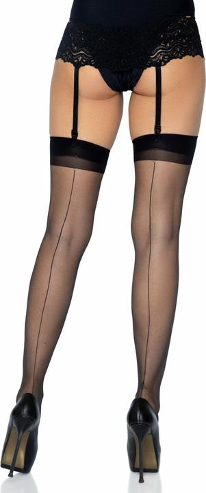 Image du produit Leg Avenue Bas jarretière avec couture (Taille unique)