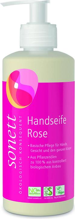 Sonett Handseife Rose Pumpspender (Flüssigseife, 300 ml)