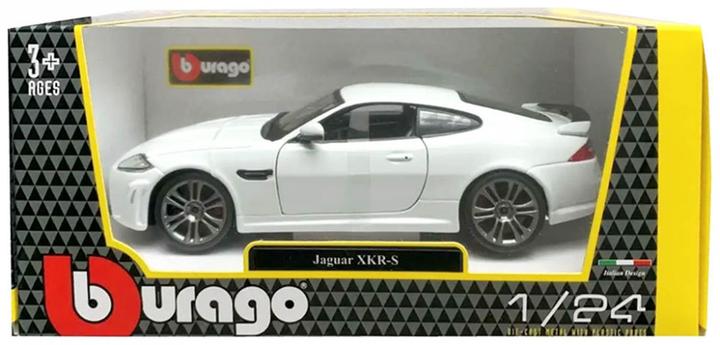 Actual product image Bburago Diecast 1:24 Hobby Car Jaguar XKR-S White Ages 3+ 18-21063