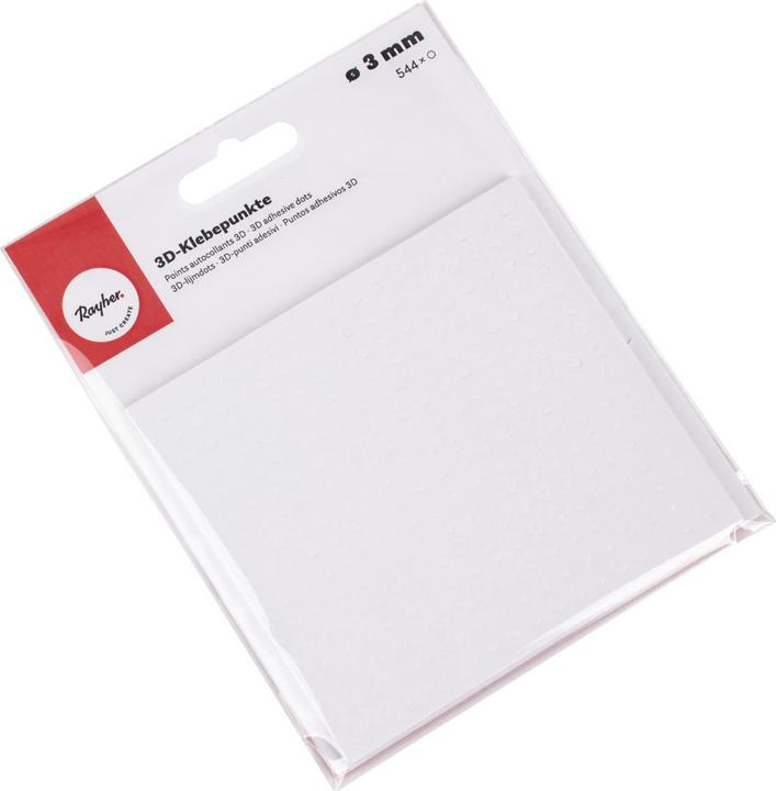 Actual product image Rayher 3D adhesive dots, 3mm ø, 2 plate