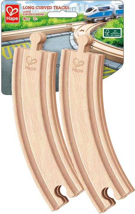 Hape Lange Kurvenschienen (4 Stk.)