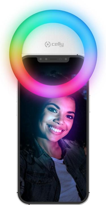 Immagine prodotto Celly CLICKLIGHTRGBWH luce di pannello a LED Rotondo Batteria (Anello di luce)