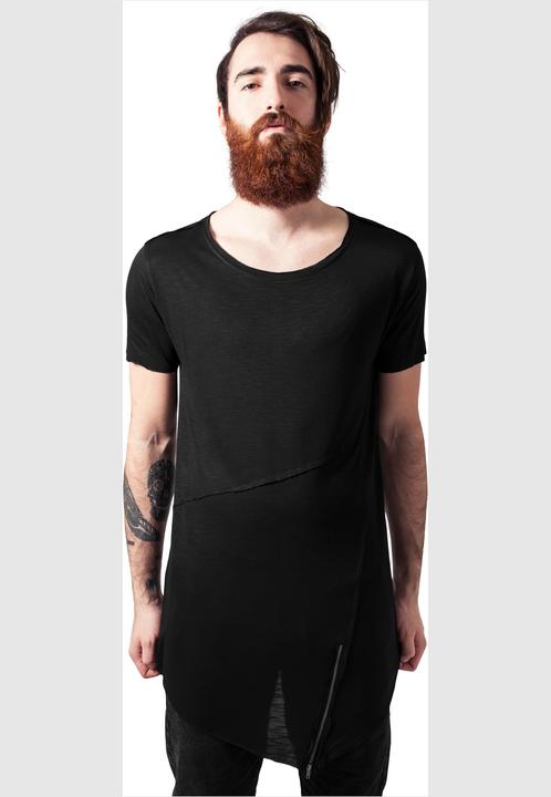 Produktbild Urban Classics Long Open Edge Front Zip Tee (XS)