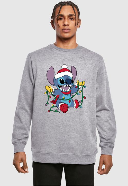 Actual product image Absolute Cult Lilo And Stitch - Christmas Lights Crewneck - 114367 (XL)