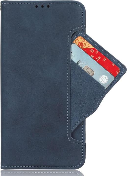 Produktbild Cover-Discount Xiaomi Redmi 12 - Etui viele Kartenfächer blau (Xiaomi Redmi 12)