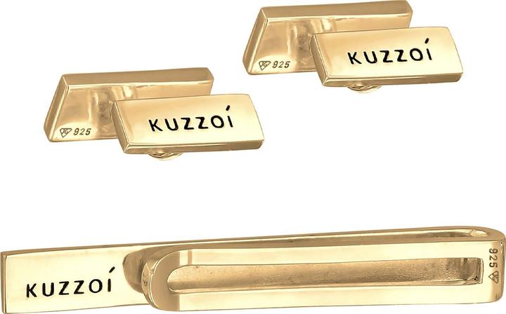 Immagine prodotto Kuzzoi Set di gemelli da cravatta eleganti in argento 925