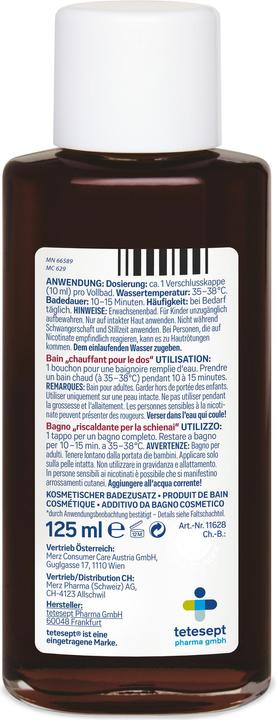 Produktbild Tetesept Rücken Wärme Bad (125 ml, Badesalz)