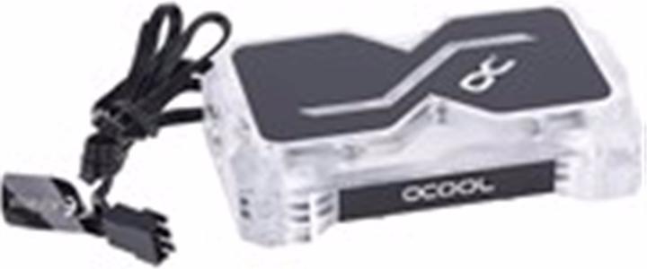 Actual product image Alphacool GPX SLI Connector Dual - Plexi - Addressable RGB - 3 PCI-E Space