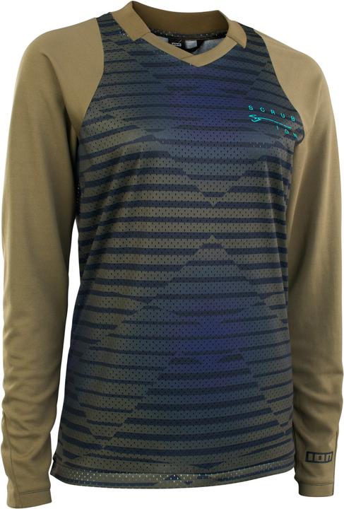 ION Bike Jersey Scrub LS women - dark-mud (M)