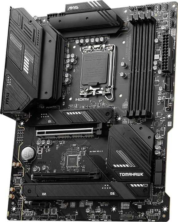 Produktbild MSI MAG B760 TOMAHAWK WIFI DDR4 (LGA 1700, Intel B760, ATX)