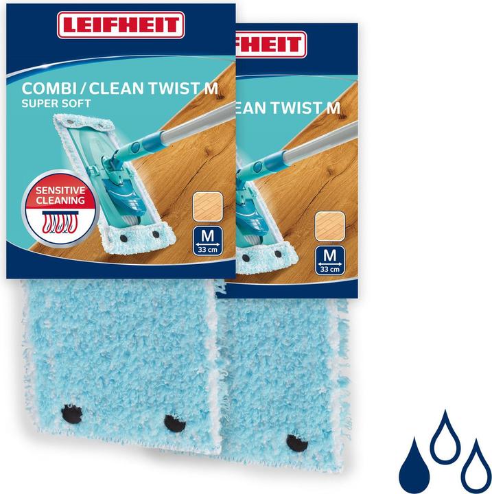 Actual product image Leifheit Housse Clean Twist/Combi M super soft 2 pièces (2 pcs.)