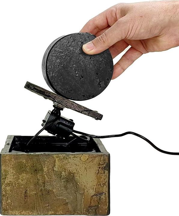 Produktbild Climaqua Kleiner Tischbrunnen Kreis aus Naturschiefer YUU.