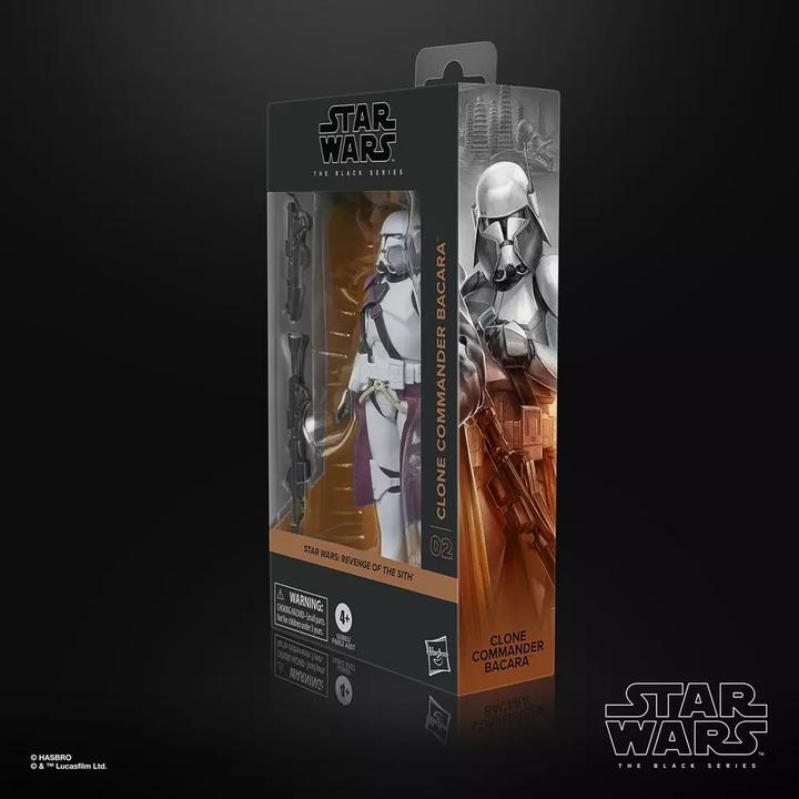 Actual product image Hasbro Star Wars Episode III Black Series Clone Commander Bacara