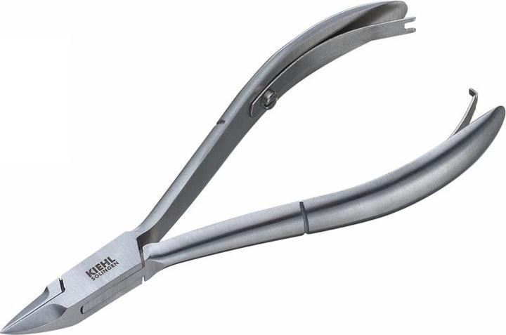 Kiehl Eckenzange abgeschrägte Spitze silber 11.5cm, abgeschrägte Spitze