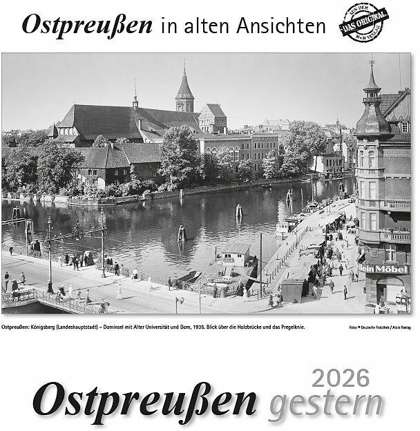 Actual product image Ostpreussen gestern 2026 (29 x 32 cm, German)