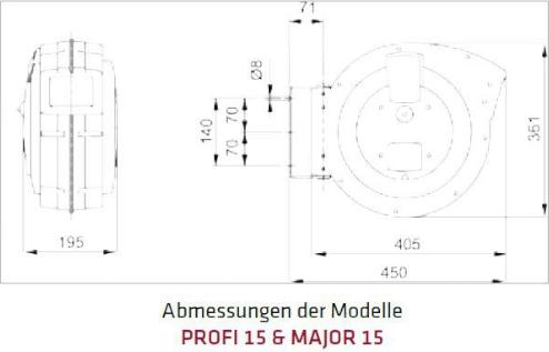 Produktbild Elmag Automatischer Schlauchaufroller ROLL AIR PROFI 15