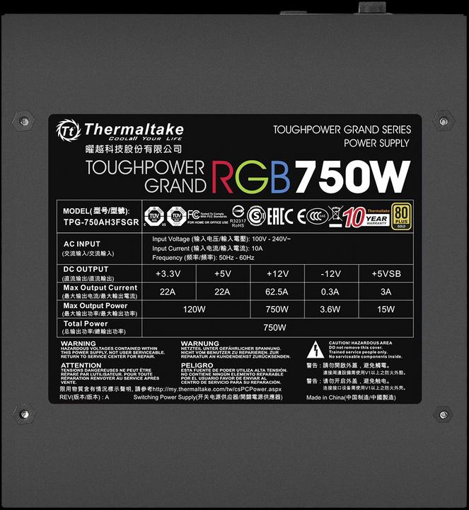 Produktbild Thermaltake Toughpower Grand (750 W)
