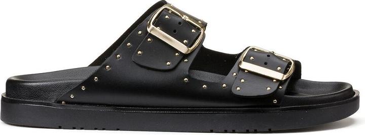 Actual product image La Redoute Collections Leather mules with metal studs (42)