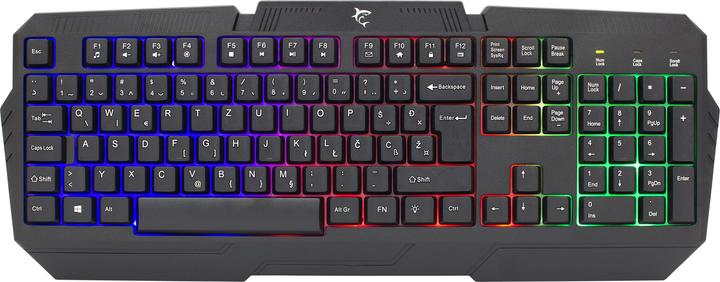 Image du produit Membrane Gaming Keyboard Shark Dakota, Rainbow LED backlight, US layout (US, Filaire)