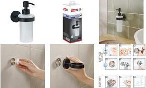 Actual product image tesa MOON BLACK Soap Dispenser