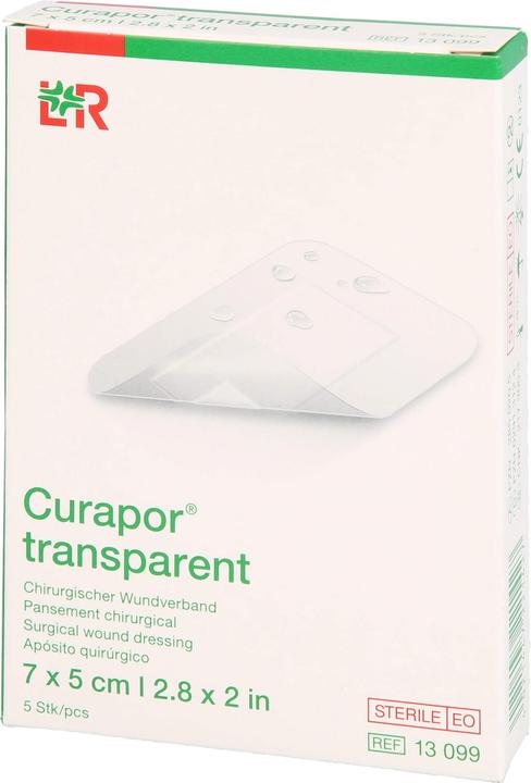 Actual product image Curapor Wound dressing 7x5cm transparent (5 x)