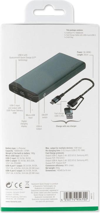 Produktbild 4smarts VoltHub Pro (10000 mAh, 22.50 W, 37 Wh)
