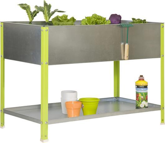 Actual product image SimonRack Simon Rack Planter SIMONGARDEN URBAN TOP Metal silver, green rectangular 90.0 x 85.0 cm (90 cm)