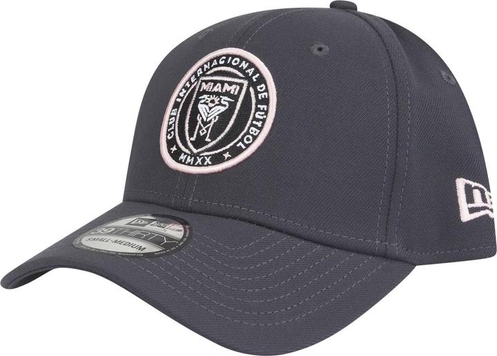 Actual product image New Era 39Thirty Stretch Cap - MLS Inter Miami charcoal (S/M)