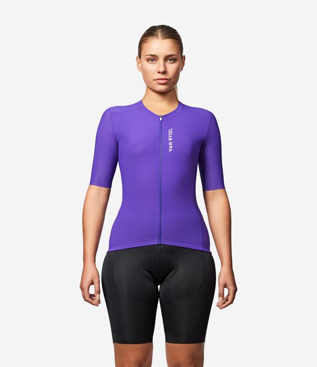 Actual product image Van rysel Unisex Summer Road Cycling Short-Sleeved Jersey Racer 2 - Purple (L)