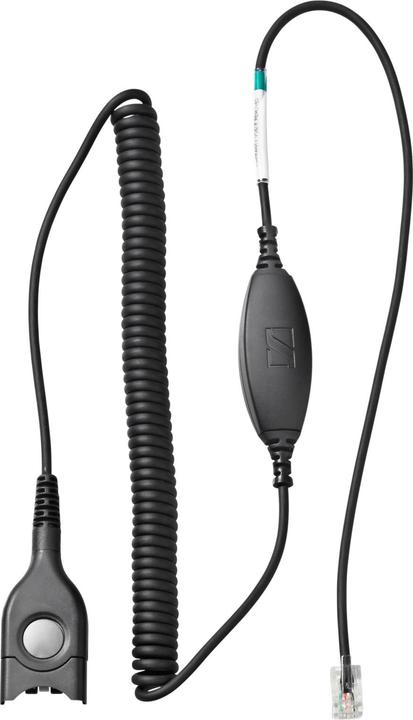 Image du produit EPOS SENNHEISER Câble inférieur, EasyDisconnect, vers fiche modulaire, Câble spiralé, code 24, A