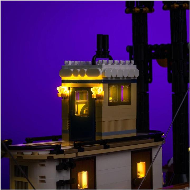 Actual product image Light my bricks LMB 2.0 LEGO® 21356# River Steamboat Light Kit