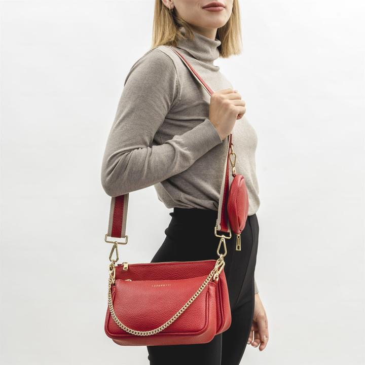 Actual product image Lazarotti Milano Leather shoulder bag 23 cm