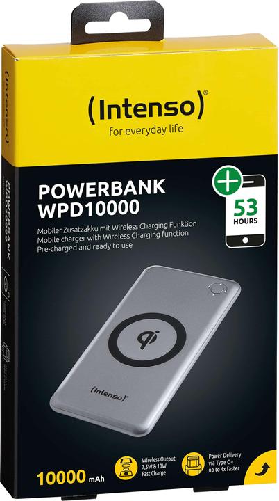 Actual product image Intenso Induction bank (10000 mAh, 10 W, 37 Wh)