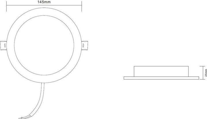 Actual product image Okko Recessed LED Light Epirus 9w Round