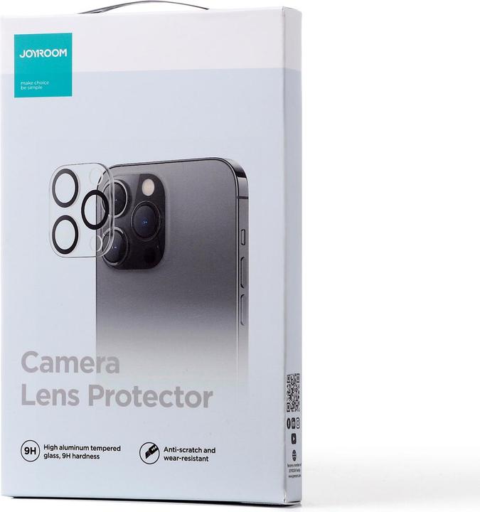 Immagine prodotto Joyroom Vetro protettivo per fotocamera per Apple iPhone 14 Pro, 14 Pro Max, 15 Pro, 15 Pro Max JR-LJ3 (1 Pezzo/i, Apple iPhone 14 Pro)
