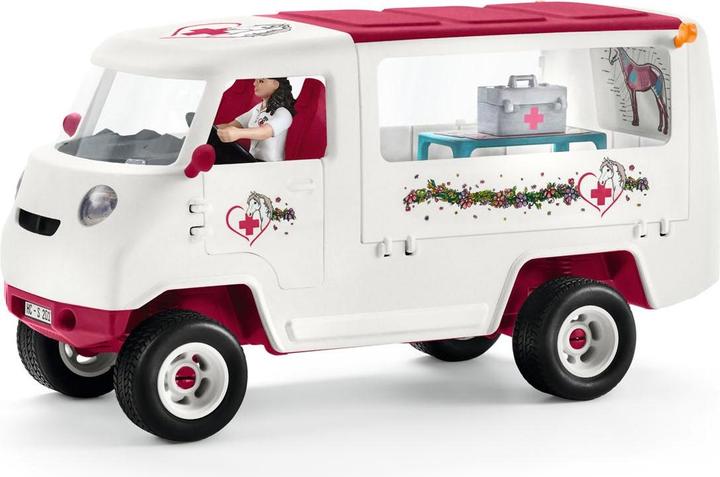Produktbild Schleich Mobile Tierärztin mit Hannoveraner Fohlen