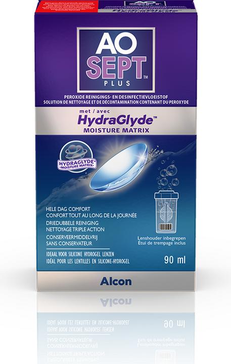 Produktbild AOSept HydraGlyde, Peroxid Reinigungs- und Desinfektionslösung, 90 ml (Peroxid-System, 90 ml)